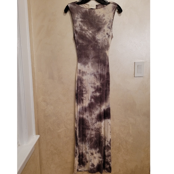 DISSH SAWYER TIE DYE COCO MAUVE MIDI DRESS - Picture 6 of 9
